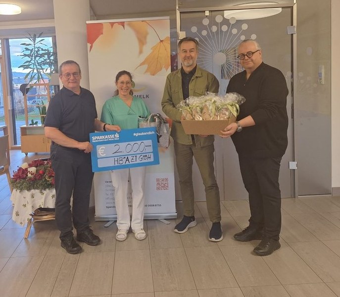 vl.n.r Geschäftsführer Johannes Preissl,  PBM Margot Luger, Klaus Buchberger, Wolfang Huber
